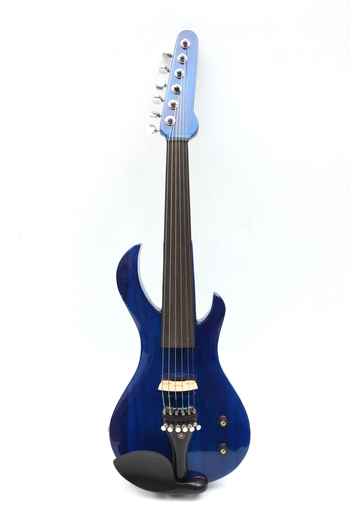 

4/4 Electric Violin Solid wood 20--28# blue color guitar neck 6 string