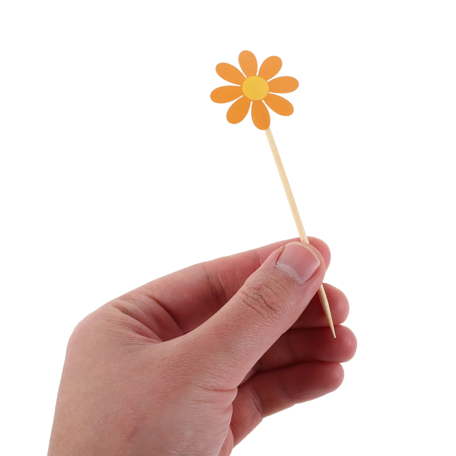

40pcs Cake Decoration Artificial Daisy Flower Picks Wedding Birthday Party Cupcake Toppers Easy Insert Lightweight Dessert