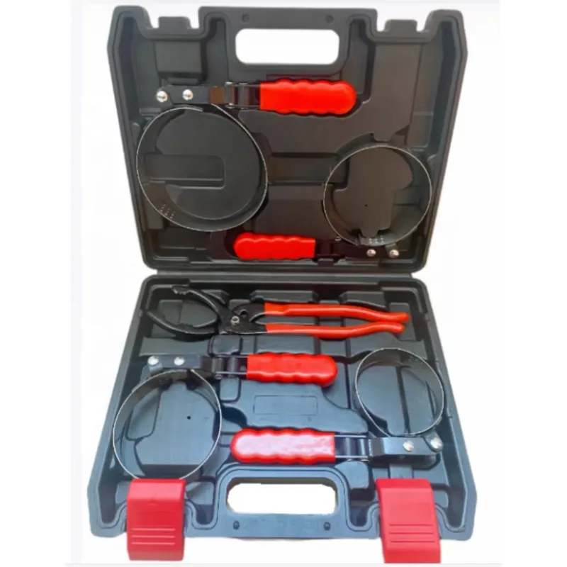 

Heavy-Duty 5-Piece Swivel Oil Filter Wrench Set Comfortable Handle Steel Repair Tools 12-Month Warranty for Cars & Trucks