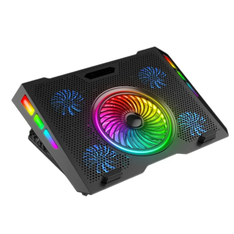 

Upgrade Laptop Radiator Base Water Cooling Mute Laptop Cooling Exhaust Fan Aluminum Alloy Quiet Low Noise, Strong