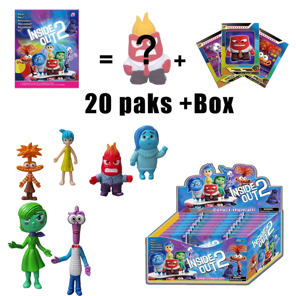 Disney Inside Out Kids Toy Figure Mystery Box Blind Box Toys Gifts for Fans Adults Figure Decorative Kids birthday Christmas Gi