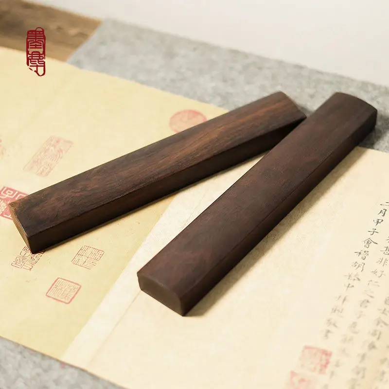 Wood Calligraphy Paperweights Chinese Traditional Painting Paper Pressing and Brush Writing Paperweight Calligraphy Supplies