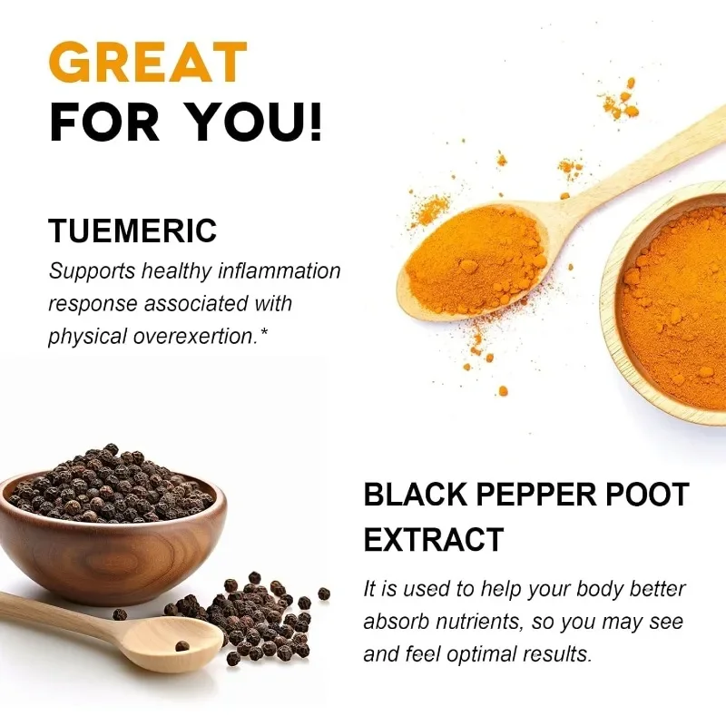 

Куркума Куркумин 1650мг 95% помогут | Биоперин черного перца | 60 капсул | Поддерживает комфорт и иммунитет суставов