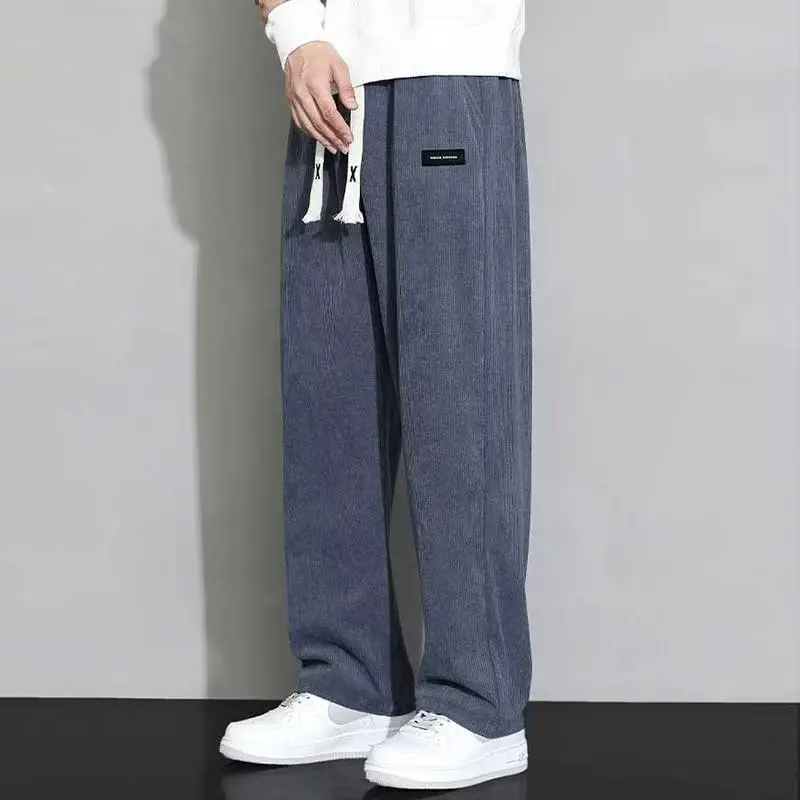 N pantalons décontractés tendance pour hommes ins sweat à capuche ample pour jeunes printemps et automne pantalon de sport à jambes droites et larges