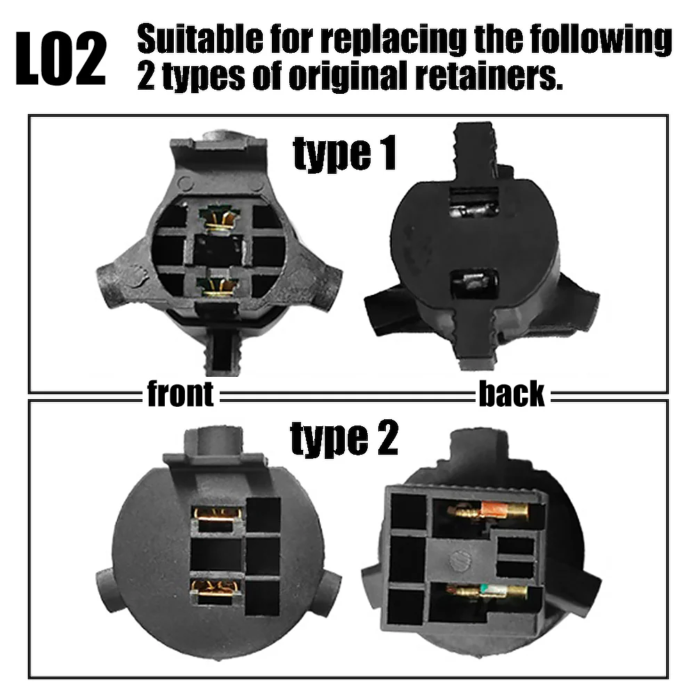 h7 Adapter L02B for installation of LED lamps in KIA,K3,K5,Sorento,Sportage,For Hyundai Grand,Velotser,Sonata 9,Santa fe 2 pcs