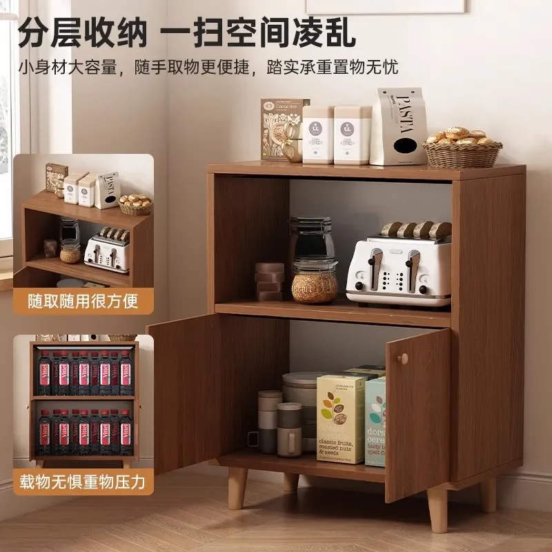 for Tea Cabinet Locker Dining Side Cabinet Integrated Against Wall Small Size 30cm Narrow Side Cabinet Living Room Locker