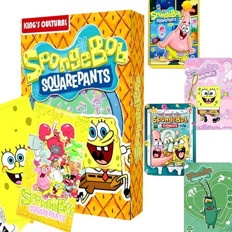 

Genuine SpongeBob SquarePants Card Anime Character Patrick Rare Card Game Hobby Collection Card Children Christmas Gifts Toys