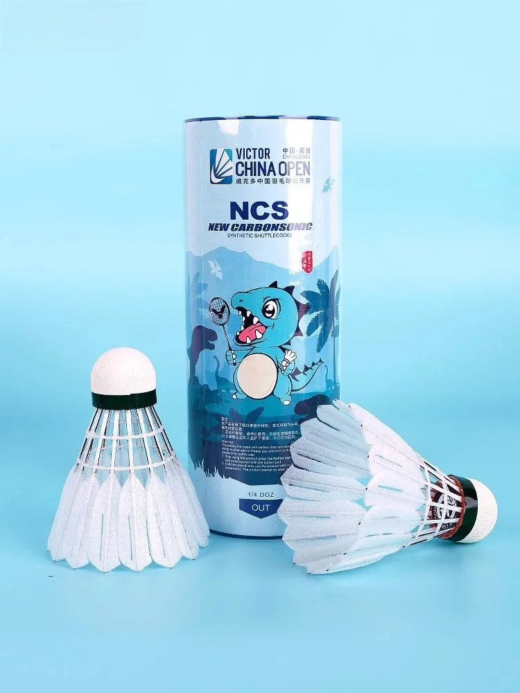 

Victor NCS Новый углеродный звук Синтетический мяч для бадминтона uttleco Стабильный полет Durabili Cetition Ball Высококачественная нейлоновая головка