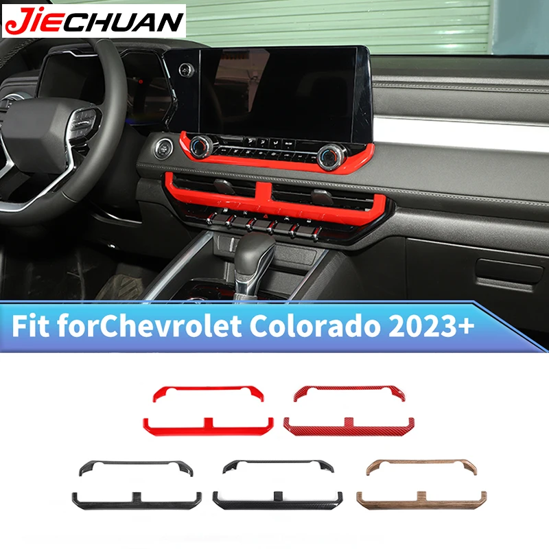 

JIECHUAN Car Air Conditioning Control Panel Air Vent Panel Trim Strips Accessories Fit For Chevrolet Colorado/GMC-CANYON 2023 Up