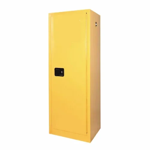 Two Layers Steel Flammable Storage Cabinet Chemistry Lab Yellow Flammable Safety Cabinet