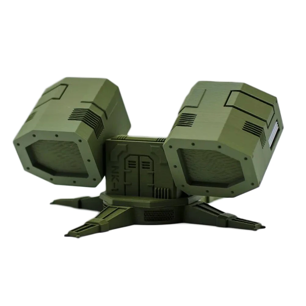 Rotatable Anti-Aircraft Missile Shape Multi Slots AA+AAA Batteries Container Case Battery Storage Box