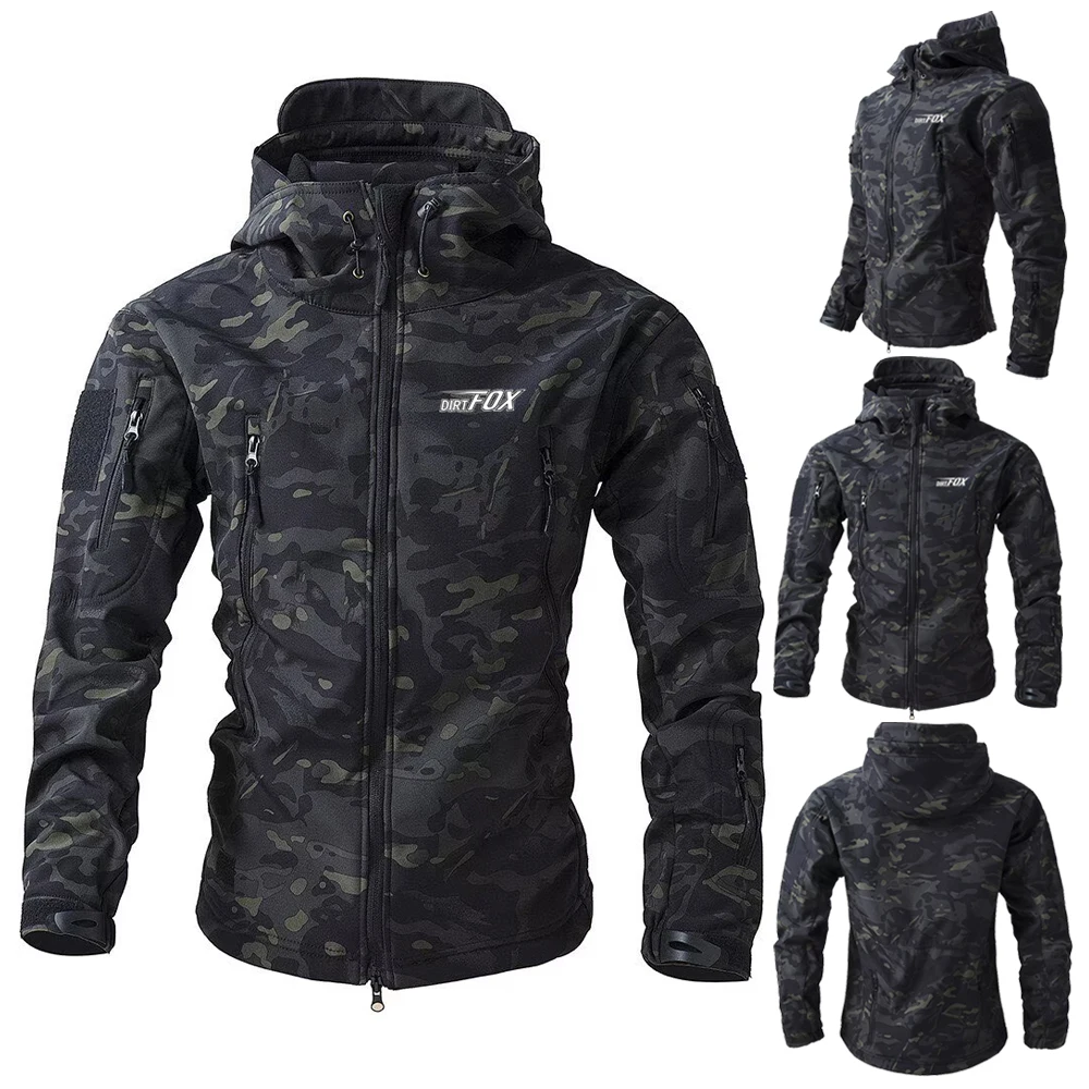 Mountain Biking Rain Jacket - DIRTFOX Jaket Bersepeda Musim Dingin Pria,
