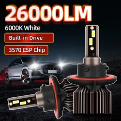 Car Headlight H1 H3 H4 H7 LED Bulb H8 H11 9005 HB3 9006 HB4 9004 HB1 9007 HB5 H13 9008 880 Led Lights 26000LM Turbo 12V Lampada