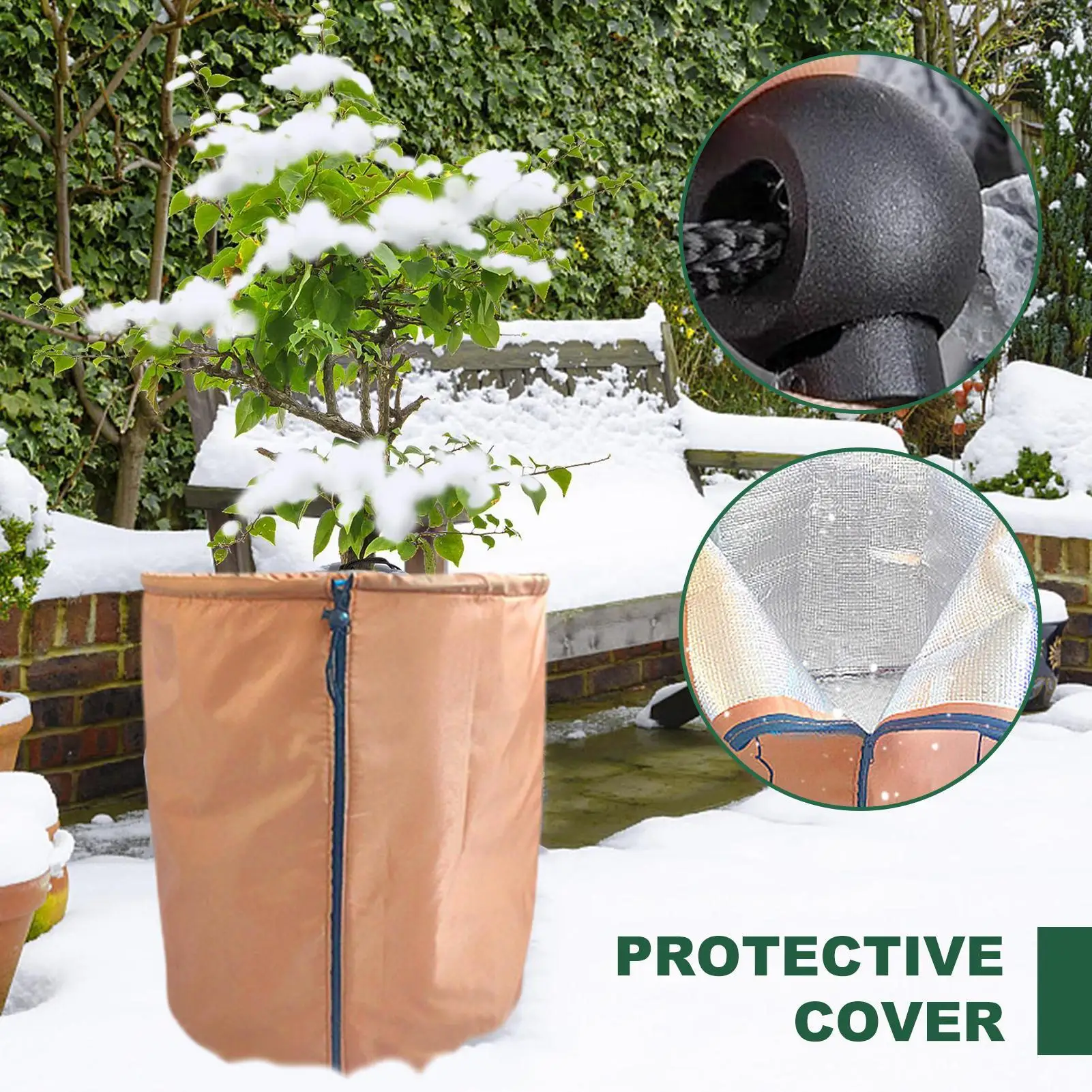 

Plant Potted Anti Freeze Protection Bag Winter Plant Covers Shrub Tree Frost Cover Home Garden Oxford Cloth Plants Thermal Cover