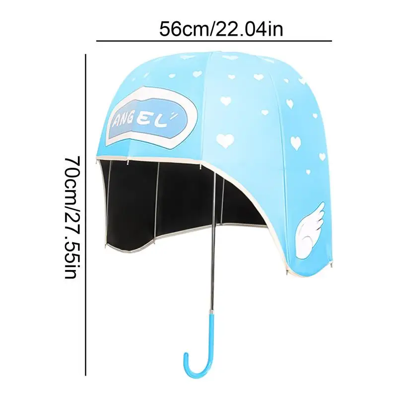 Cute Hard Hat Umbrella Creative Sun Umbrella Sun Rain Resistant Hard Hat Shape Kid\'s Umbrella Bubble Rain Umbrella for Travel