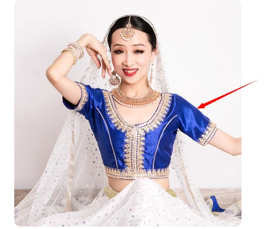 زي الرقص الهندي، النمط العرقي، الرقص الأنثوي، الرقص الشرقي، الأعلى #2