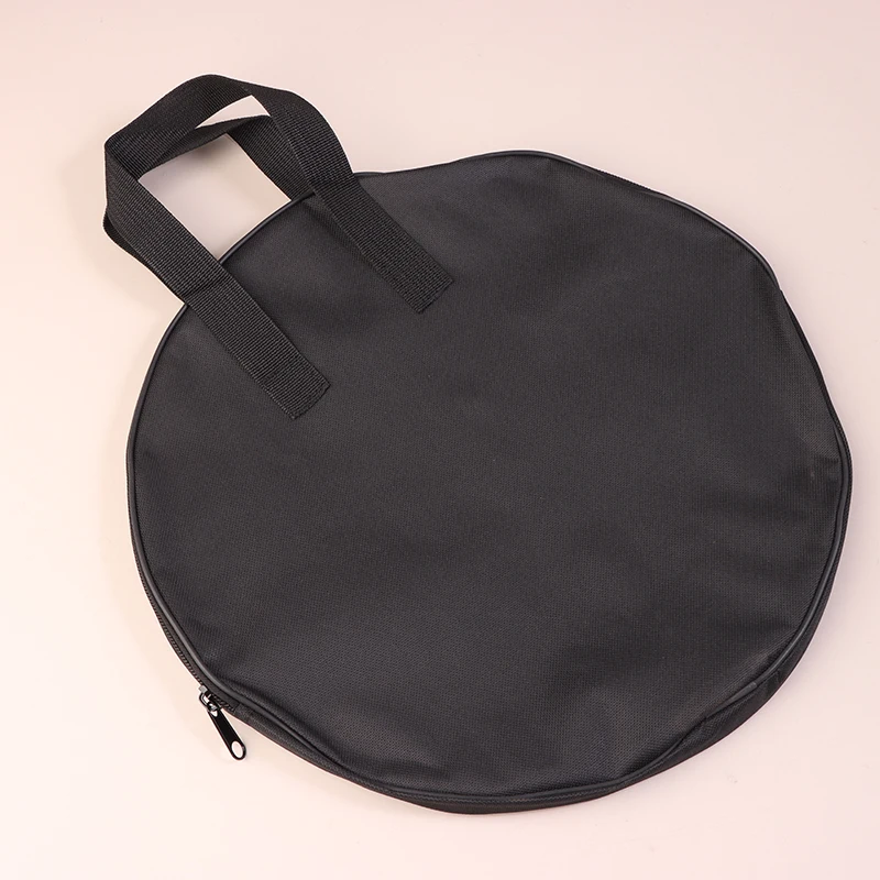 10 /12 Inch Drum Storage Bag With Zipper Drums Practice Pad Case Portable Black Oxford Cloth Dumb Drum Pad Bag With Handle