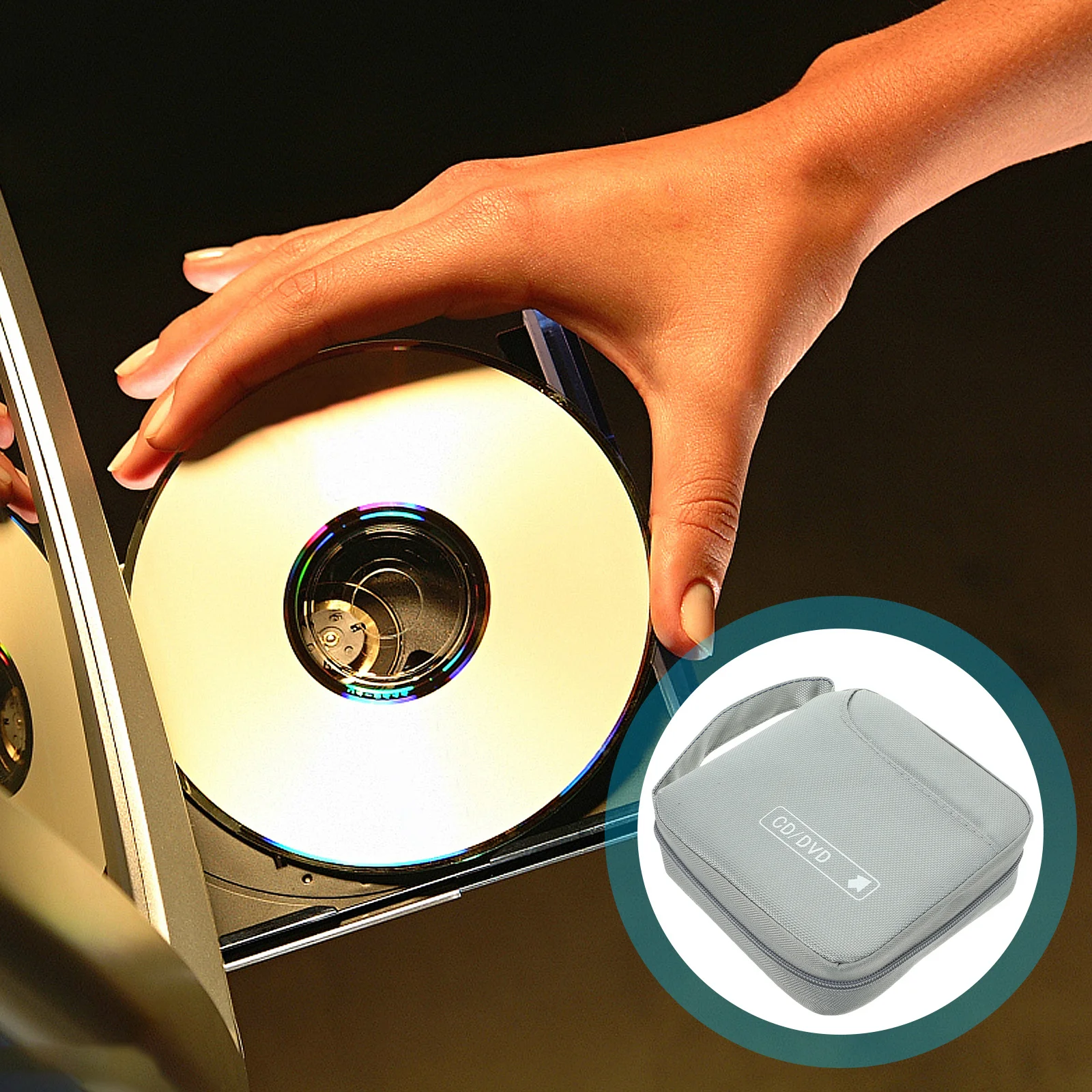 

Sturdy Cd Dvd Storage Bag Premium Portable Organizer Shockproof Design for Compact and Lightweight