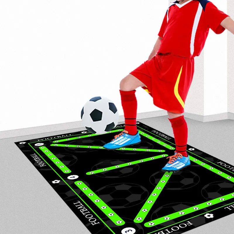 VIKAMA Football Footwork Training Anti-Slip Floor Mat Silica Clay Sports Ball Control Steps Carpet Indoor Soundproof Home Decor