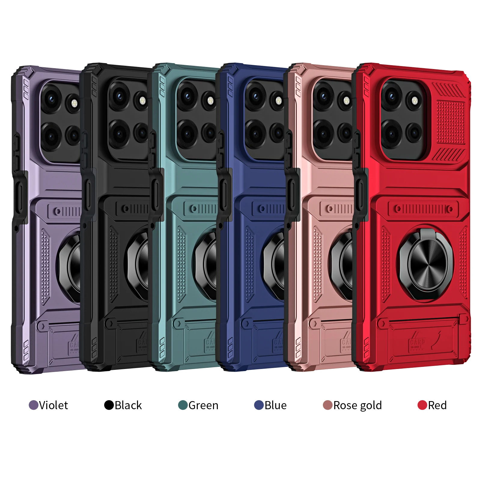 Für Moto G 5G 2025 Handy-Kartenhülle, Robuste Stoßfeste Brieftaschenhülle mit Kartenhalter für Motorola G 2025 Handycover – Detail 1
