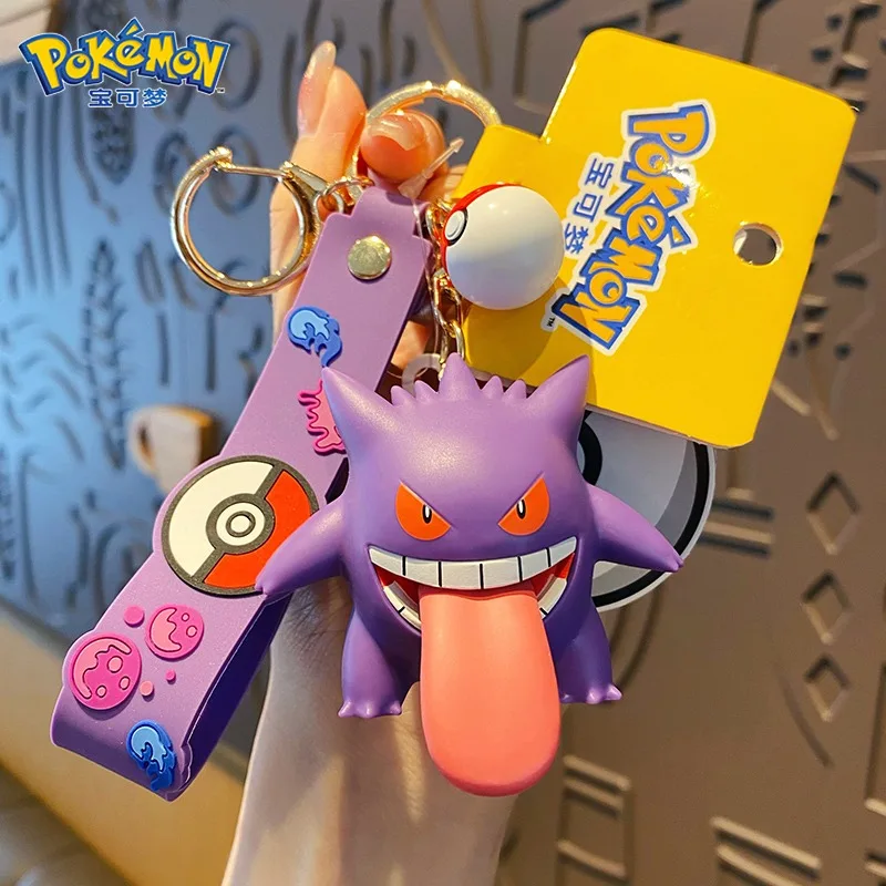 genuino-pokemon-figuras-gengar-chaveiro-anime-figura-de-acao-pikachu-mochila-pingente-carro-chaveiro-brinquedos-das-criancas-presente-aniversario