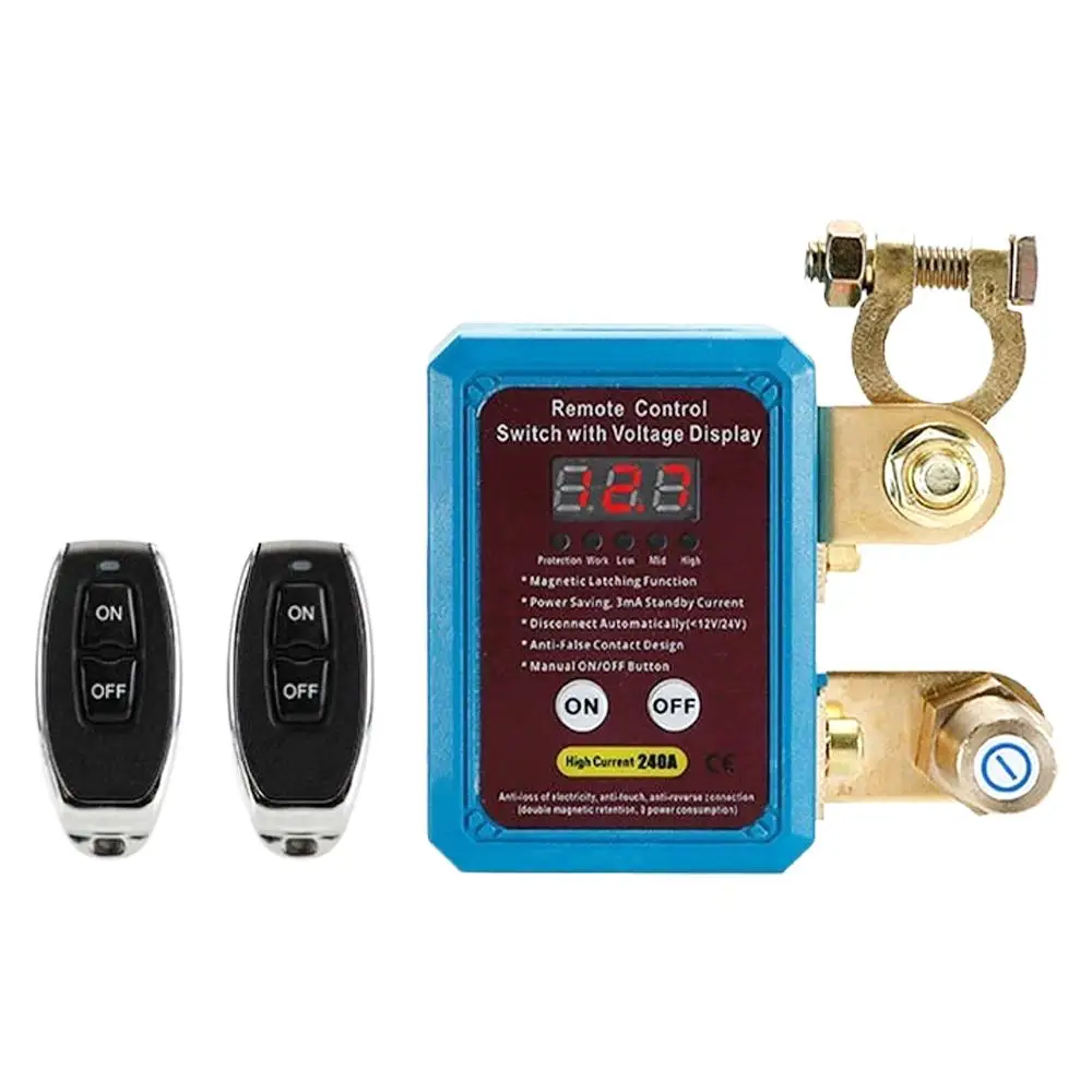 12/24 فولت بطارية عن بعد قطع 240A قتل إيقاف التشغيل التلقائي مع شاشة التحكم عن بعد #6