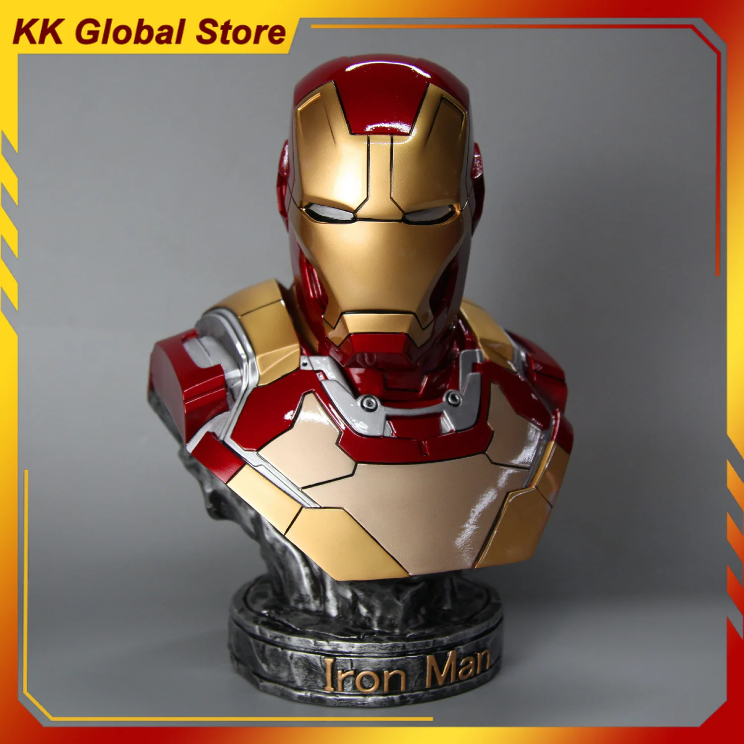 

36cm The Avengers Movie Figure MK42 Iron Man Peripheral Resin Model Statue Desktop Decoration Ornaments Kids Birthday Gifts Toys
