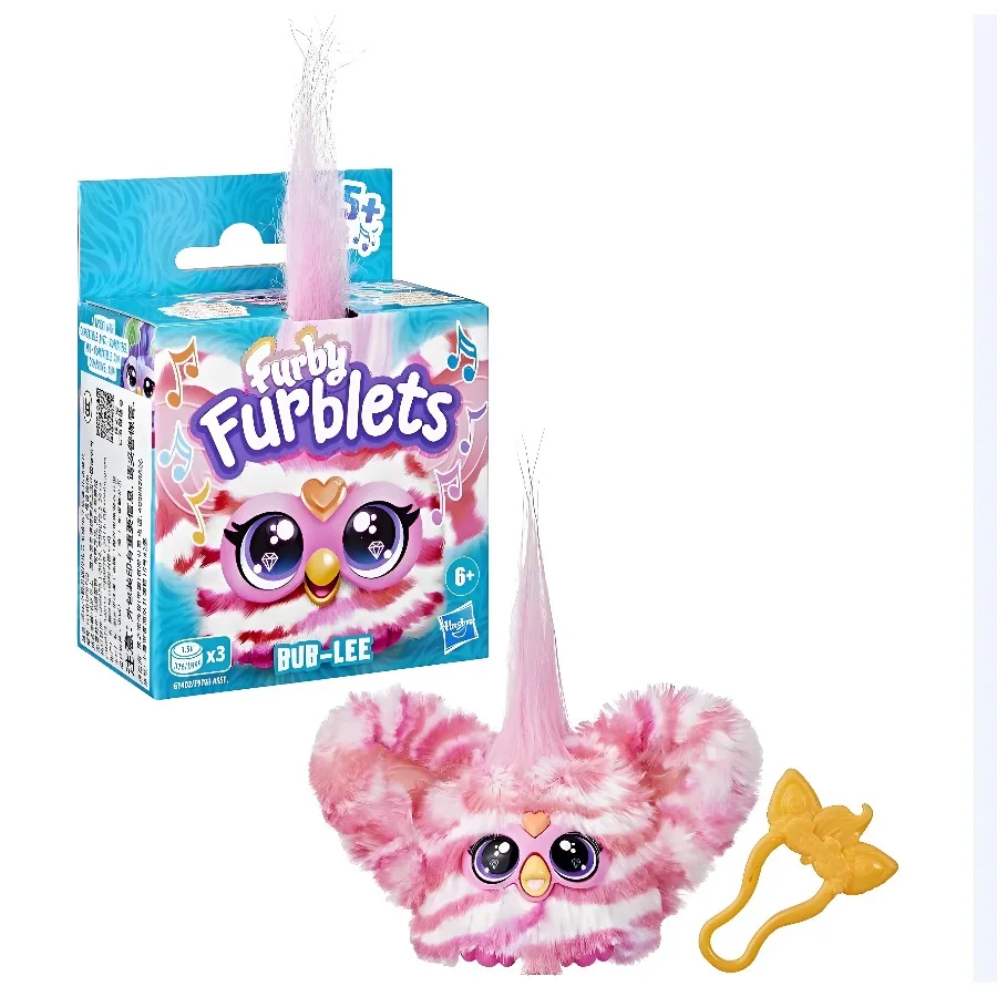 Muñeco electrónico de peluche Kawaii de Hasbro Furby genuino, regalo de cumpleaños de dibujos animados de Anime, juguetes para chico para amigos, niño y niña, Merch de Anime