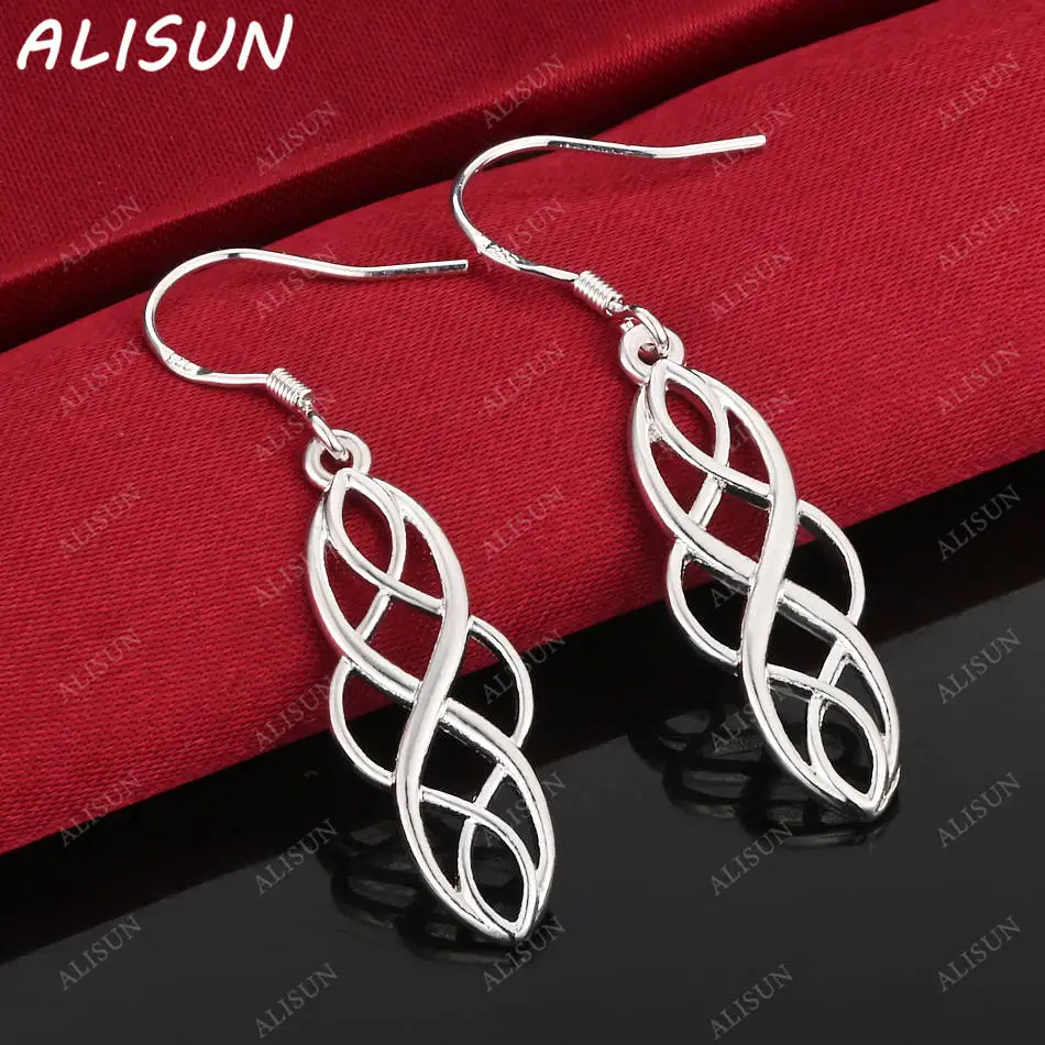

ALISUN 925 Sterling Silver Line Earrings Drop Earrings For Women Creativity Gifts Street All-match Party And Daily Wear