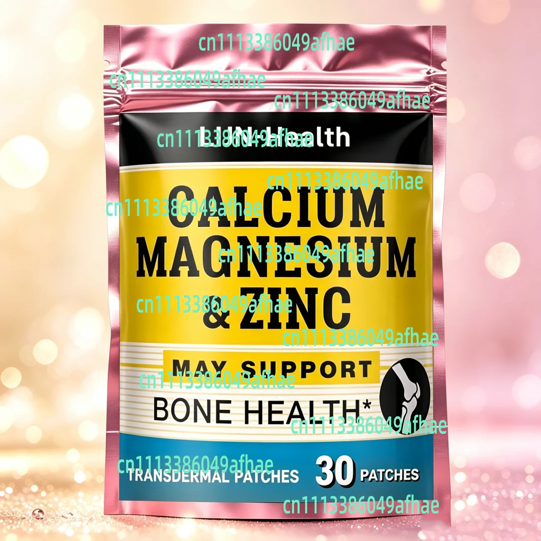 30 Patches Calcium Magnesium & Zinc Transdermal Patches Supports Normal Bone & Immune System Booster