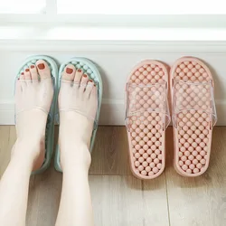 New Anti-skid Water Leakage Couple Home Sandals Creative Internet Celebrity Massage Slippers Bathroom Bath Woman Summer Indoor