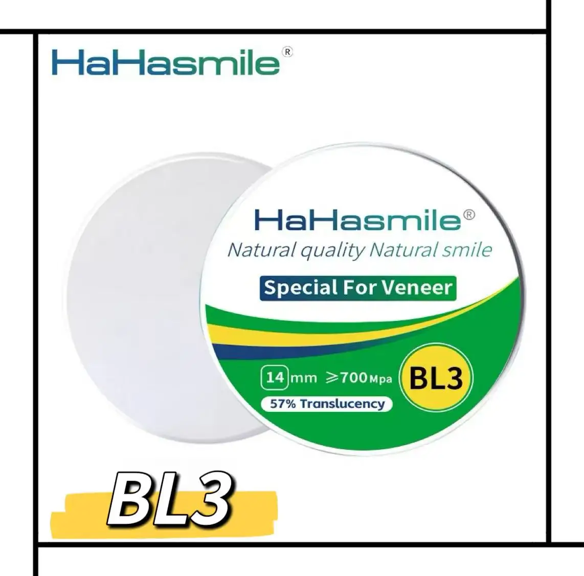 

BL3 TT Multilayer Zirconia Blocks Translucence 57% Special Dental Lab Material For Veneer High Aesthetic Veneering