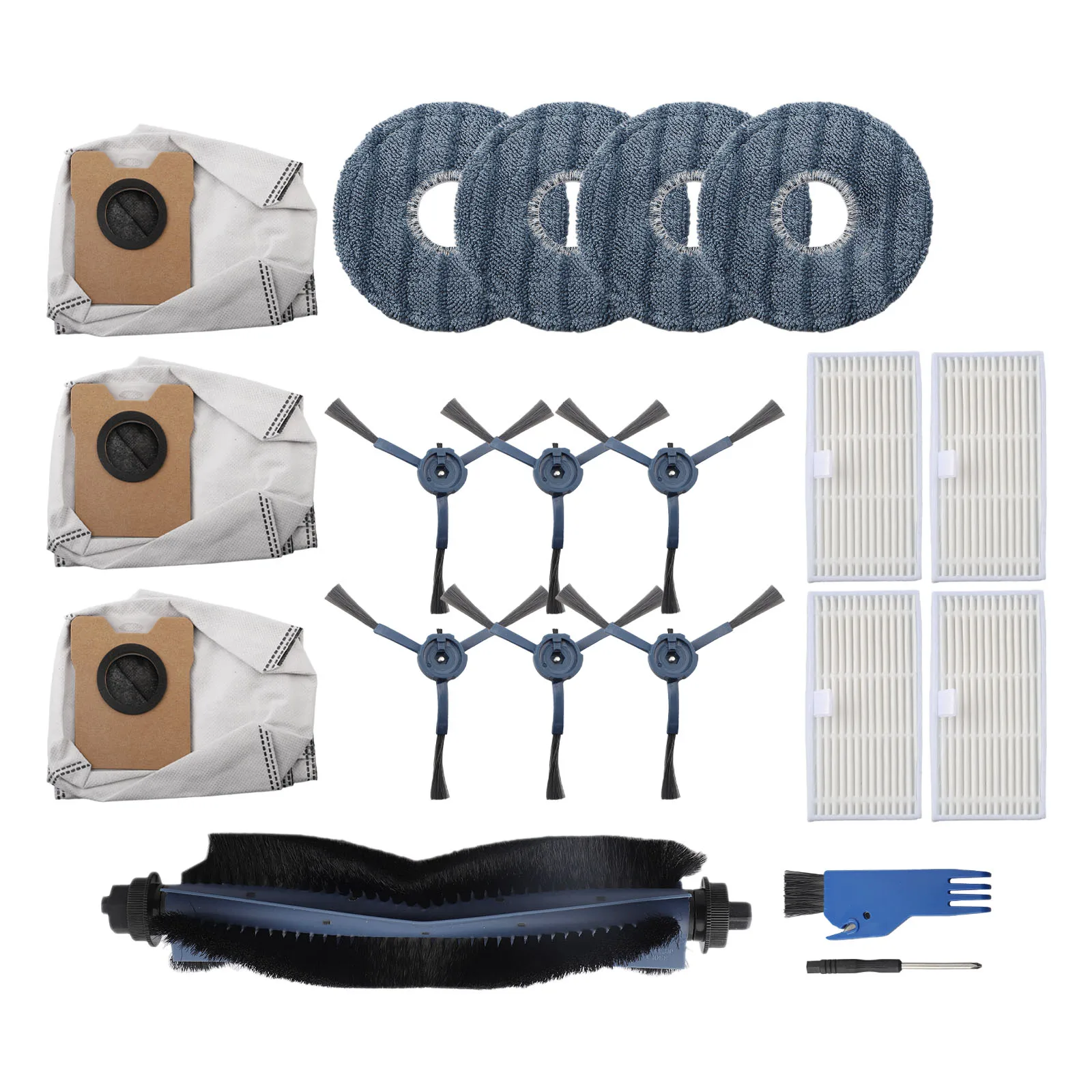 Everyday Cleaning Home Maintenance As Shown Robot Vacuum Components Side Brushes For Thorough Cleaning Mop Cloths For Stains