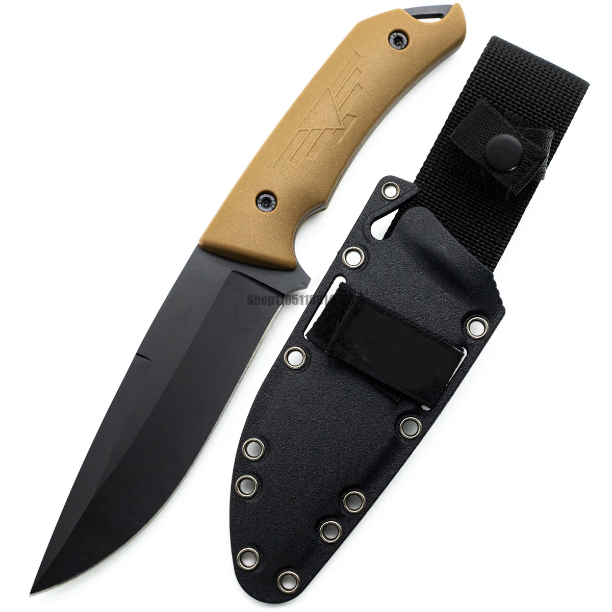 7503 كيلو بايت في الهواء الطلق مستقيم شفرة شفرة مثبتة سكين صيد الفولاذ المقاوم للصدأ التخييم بقاء القتال سكين ، مغامرة تسلق سكين