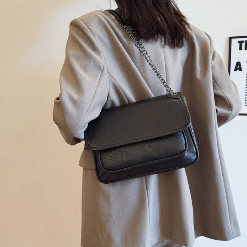 

Vintage Luxury Brand Ladies Handbag Genuine Leather Crossbody Bag Stylish Shoulder Purse Women's Tote