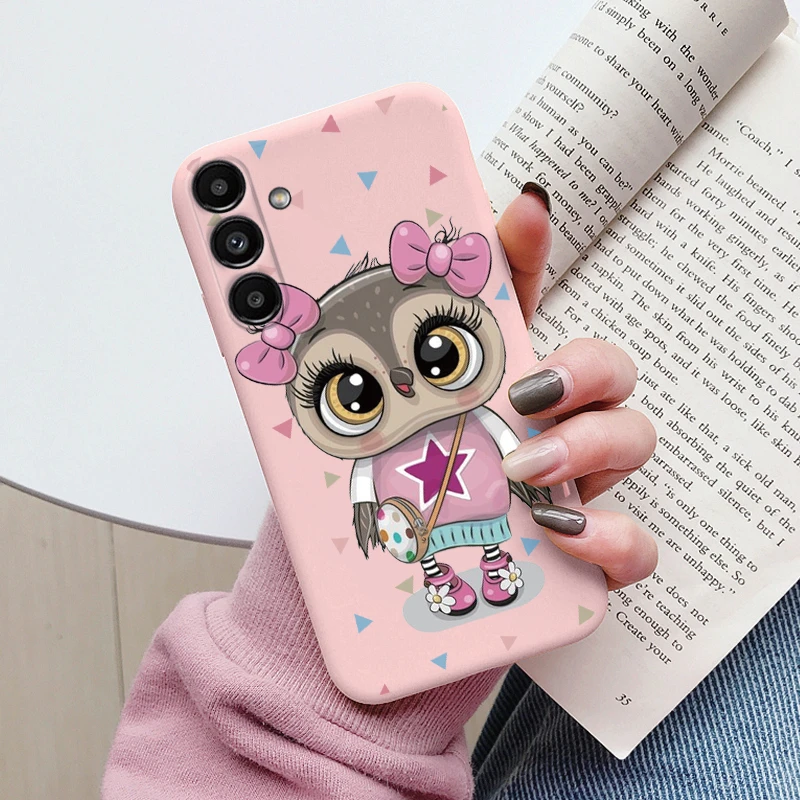 Case For Samsung Galaxy A14 5G Cute Heart Flower Back Cover Soft Silicone Matte Protective Funda For Samsung A 14 GalaxyA14 Bags