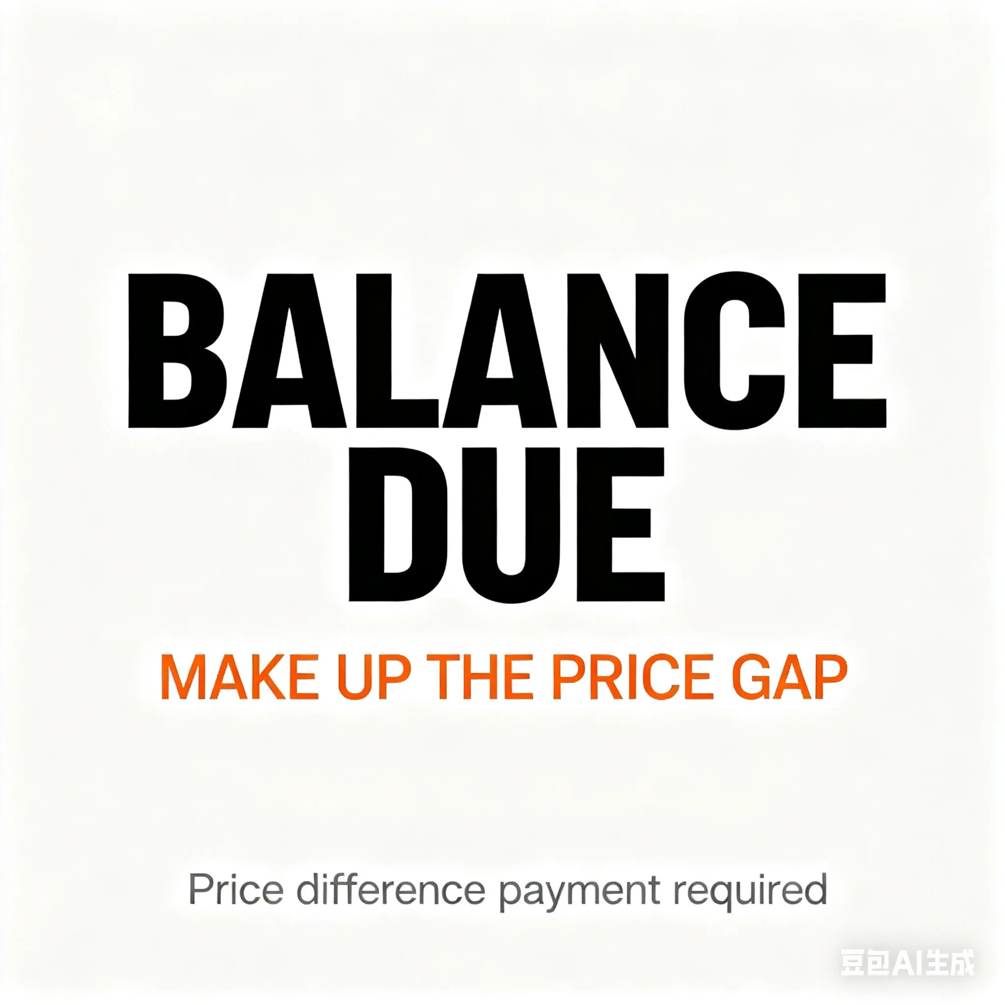 

Pay the difference in postage