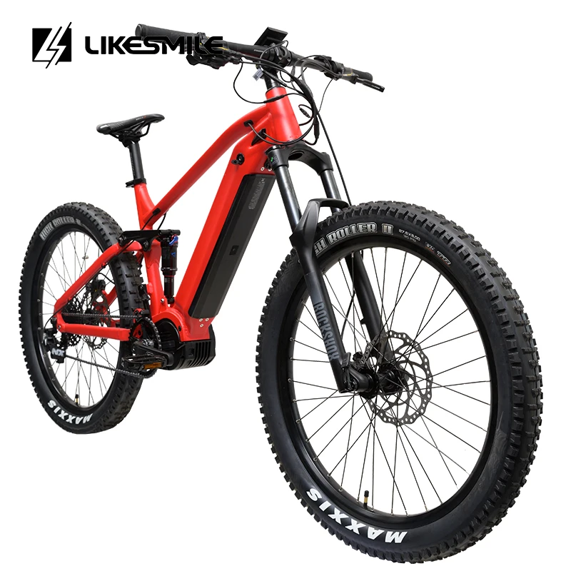 Likesmile G510 M620 48V/52V Bafang Mid Drive Ebike Full Suspension 29 Ebike 1000W Electric Mountain Bike 1000W Hidden Battery