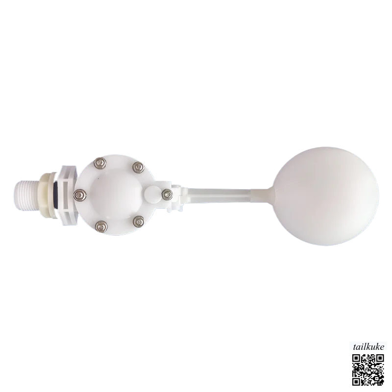 

Пластиковый плавающий шаровой кран 6-точечный 1-дюймовый съемный плавающий шаровой кран Переключатель уровня жидкости Клапан контроля уровня воды