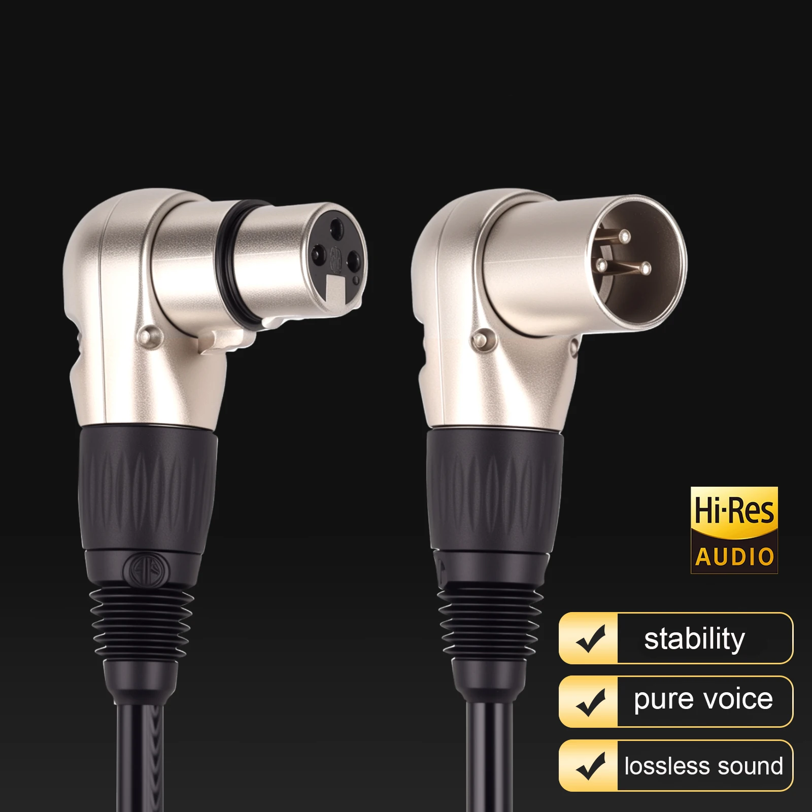 Mono 6.35mm 6.5mm Female Male XLR Jack Plug Professional Audio Balance Brass Aluminum Foil Braid Shielding Microphone Cable Cord