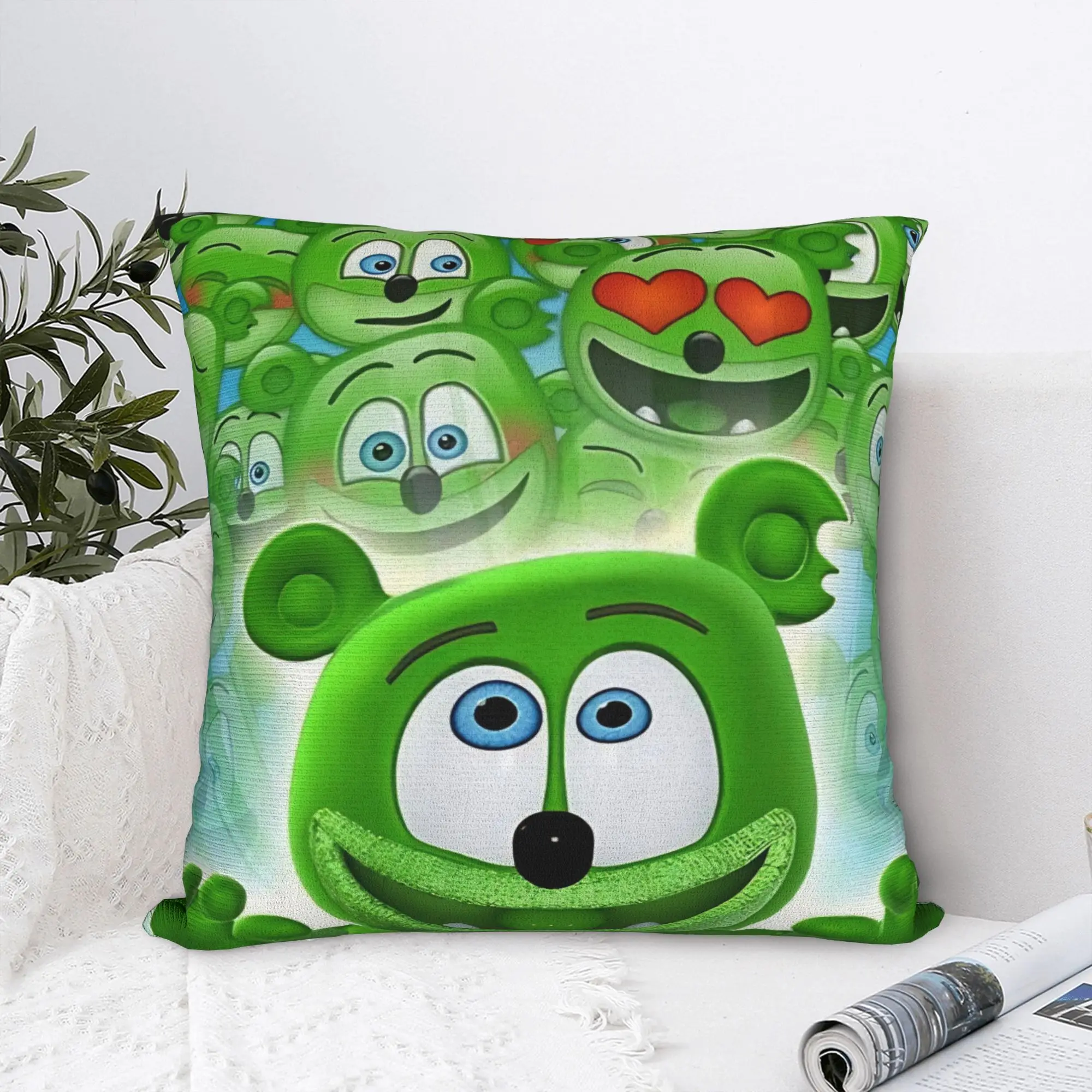  Gummibars bear Pillowcase Stuff Printing Cushion Cover  Throw Pillow Cover Car Decor Square Multi-Size