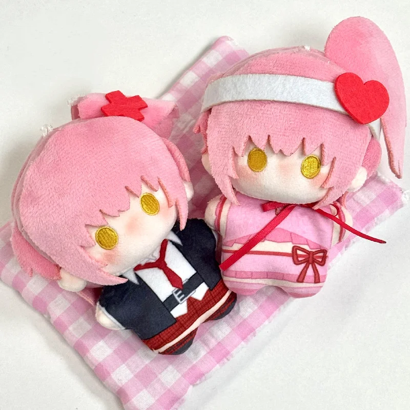 

10Cm Shugo Chara! School Uniform Hinamori Amu Amulet Heart Soft Plush Nunu Style Printing Doll Itabag Display Window Decoration