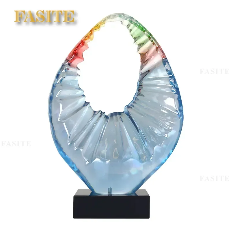 Modern Art Sculpture Decoration Creative Lucky Ornament for Home Hotel Lobby Entrance Office Decor