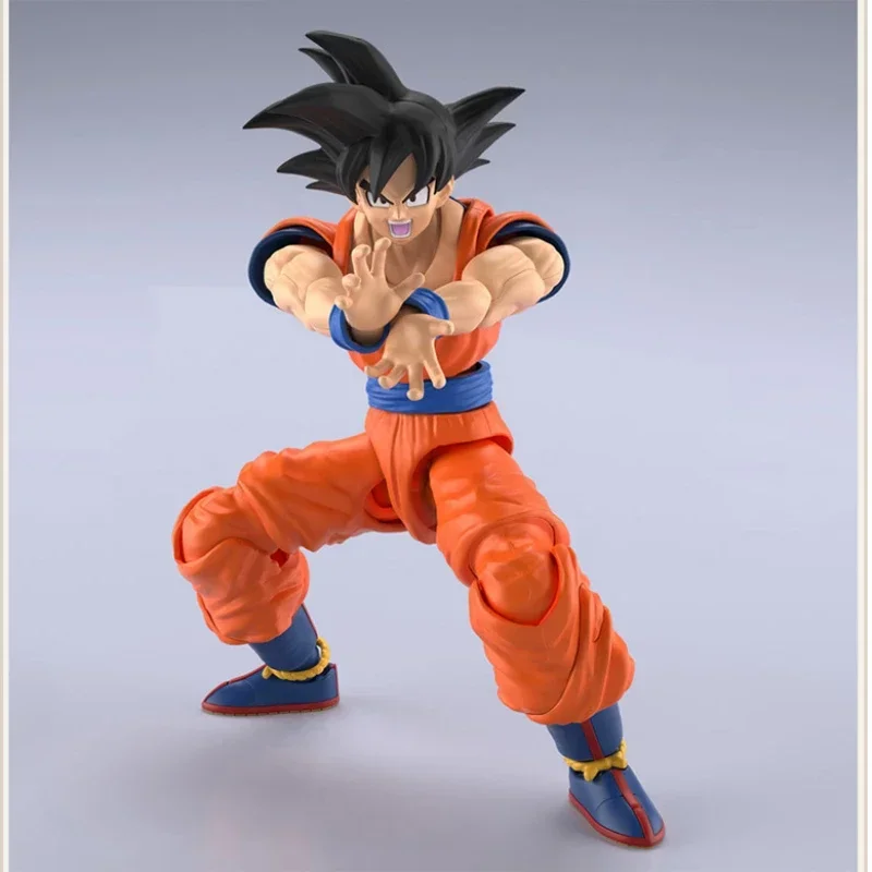 W magazynie Bandai Genuine Dragon Ball Kit Figure-rise Standard Son Goku New Spec Collection Model Anime Figurka akcji Zabawki Prezenty