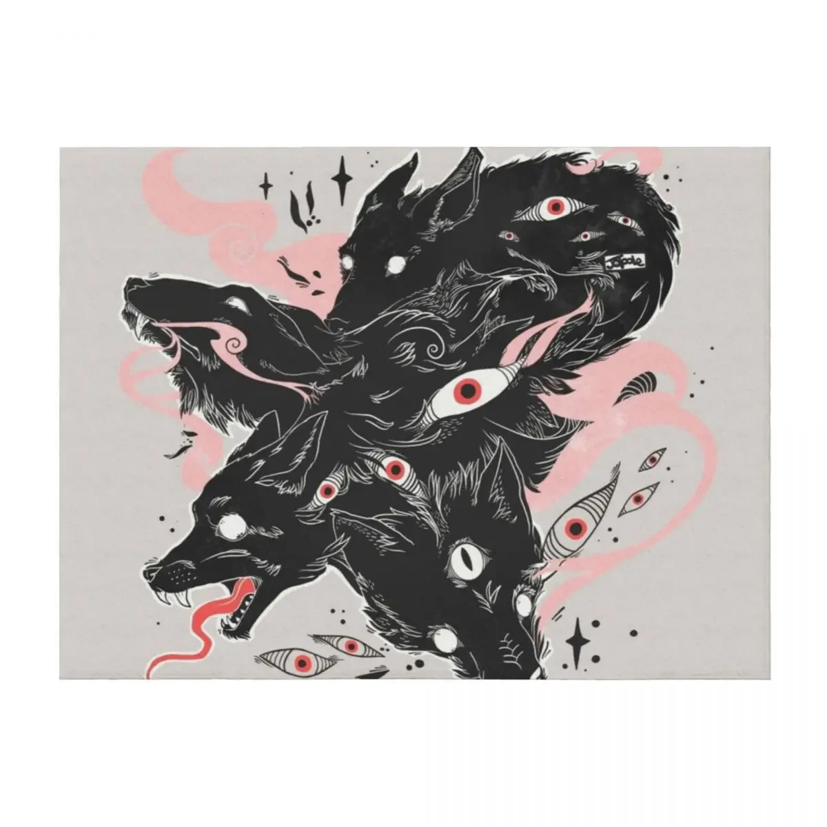 

Wild Wolves With Many Eyes Throw Blanket Blankets For Bed Plush Decorative Sofas Cute Plaid Blankets