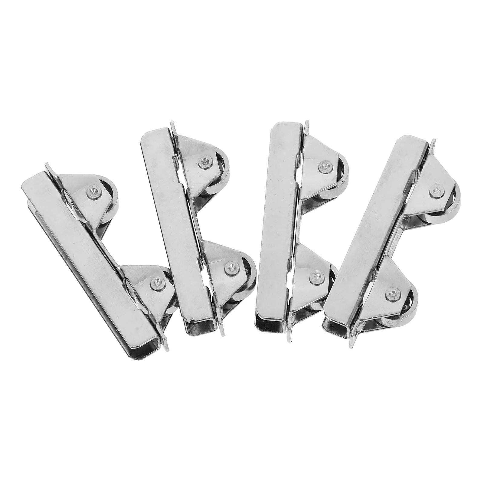 4 Pcs Glass Door Pulley Slider Sliding Rollers Patio Replacement Cabinet Hardware Stainless Steel Wheels Cupboard