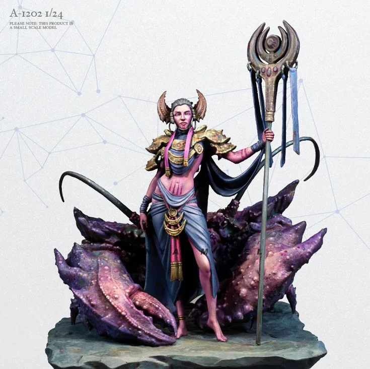 

75MM Resin figure model kits DIY toy colorless and self-assembled A-1202
