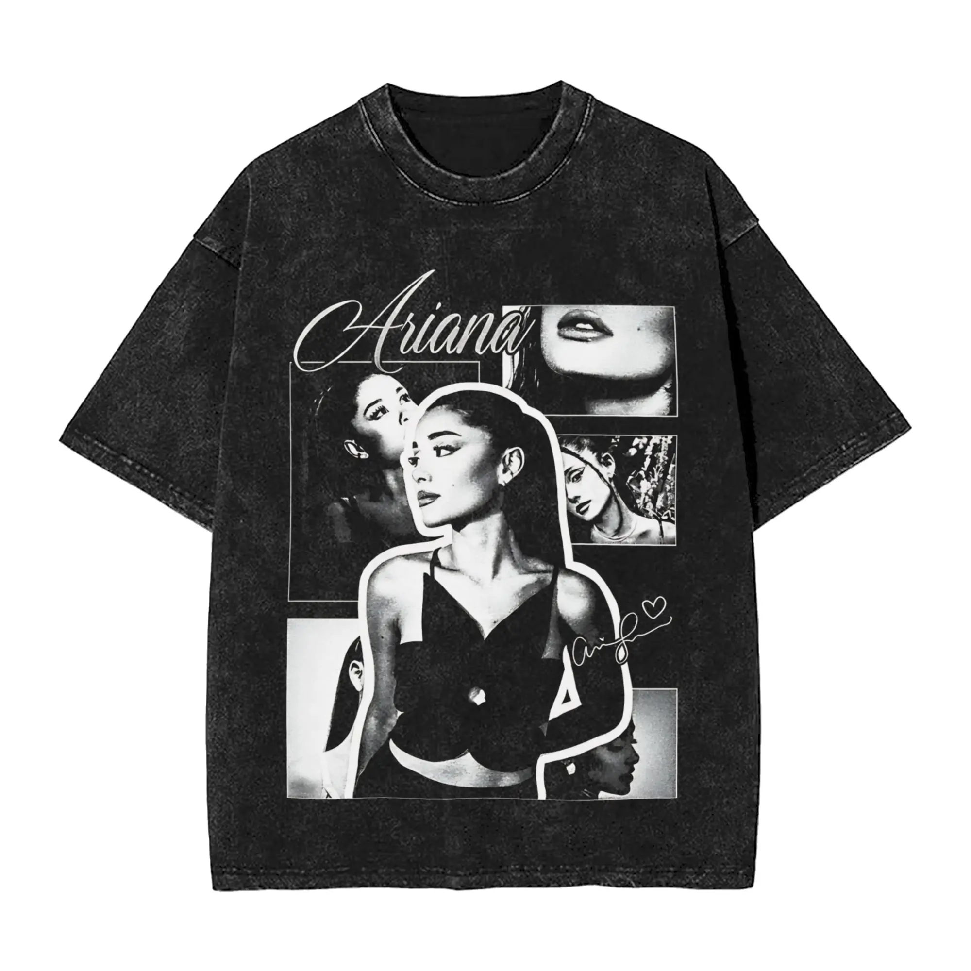 Arianas Grandes The Eternal Sunshine Tour 2026 Washed T Shirts Streetwear T-Shirt  Tees for Men Women Short Sleeve Streetwear
