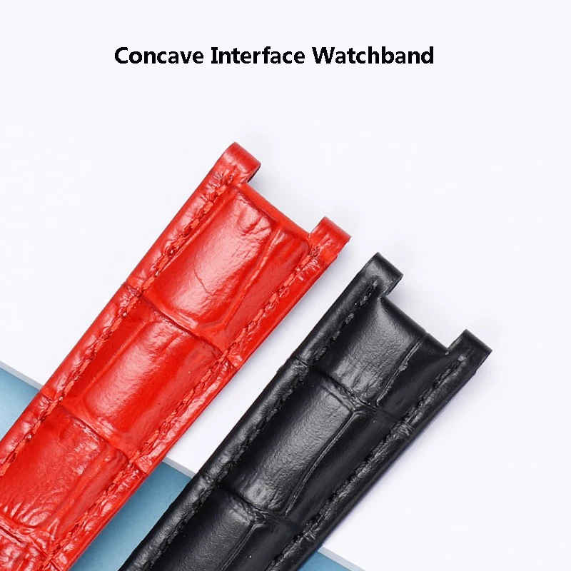 Genuine leather Watch Strap for Cartier PASHA W31074M7 WSPA0012 WJ120251 W3108555 Concave Interface Watchband Bracelet 20*12mm