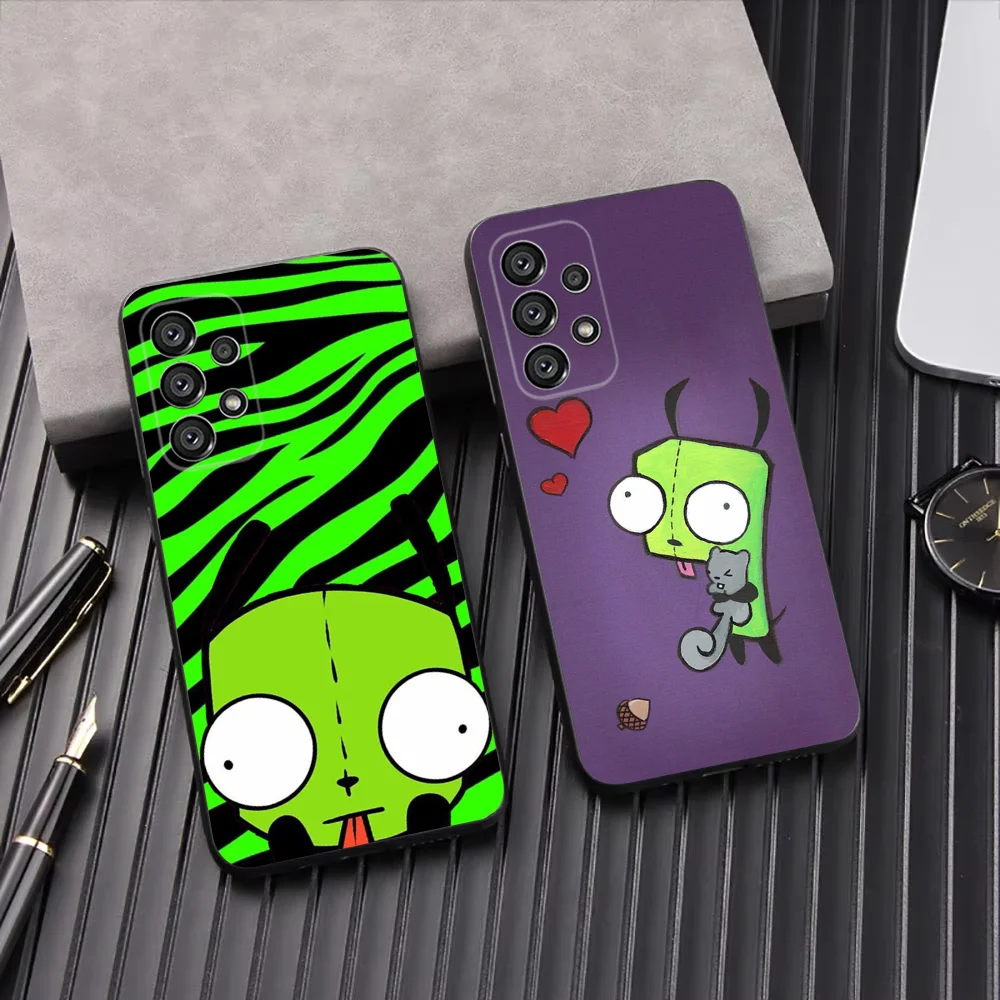 

Cartoon I-Invader Zim Gir Phone Case For Samsung Galaxy A13,A21s,A22,A31,A32,A52,A53,A71,A80,A91 Soft Black Shell